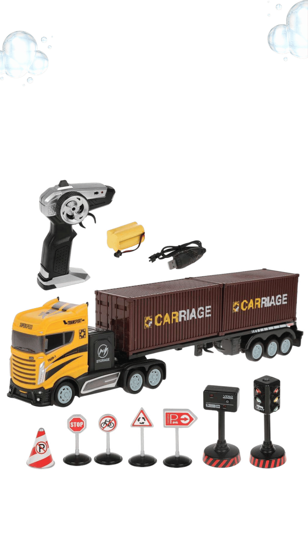 CARRO CONTENEDOR CONTROL REMOTO